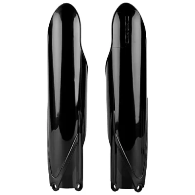 Image of Polisport Yamaha Fork Guards YZ 125 250 2015 2022 YZF 450 2010 22, Black Motocross4u