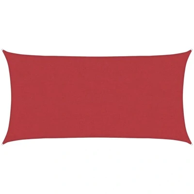 Image of vidaXL Sunshade Sail 160 g/m² Red 2x4 m HDPE
