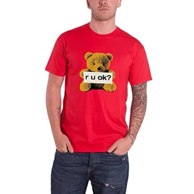Image of Yungblud T Shirt R U OK Logo Official Mens Red S