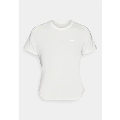 Image of Nike Performance Swift TOP Sports Tshirt, Women&#039;s, Size: Large, Sail/reflective silver