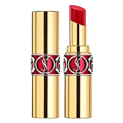 Image of Yves Saint Laurent Rouge Volupte Luscious Texture Aqua Shine Number 15, Corail Intuitive 4.5 g