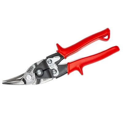Image of Wiss M1R 248mm/ 9 3/4 Inch MetalMaster Compound Action Aviation Snips, Cuts Straight to Left Red