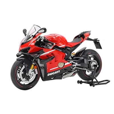 Image of Tamiya 14140 1:12 Ducati Superleggera V4, True to Original Replica Plastic Kit, Crafts, Model Assembly, Unpainted, Multicoloured