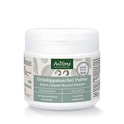 Image of AniForte Green Lipped Mussel for Dogs and Cats 250g Powder 100% Natural Joint Supplement with Glucosamine
