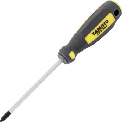 Image of Yamoto Tri line Phillips Screwdriver, No.1 Tip, 100mm Blade