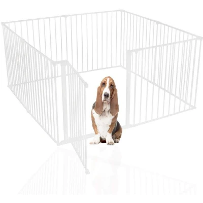 Image of Bettacare Pet Pen White 144cm x 144cm, Dog for Pets Dogs and Puppy, Playpen suitable Indoor Outdoor use, Easy Installation