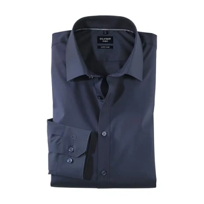 Image of OLYMP Shirt No.6 Navy Dark Blue size 36