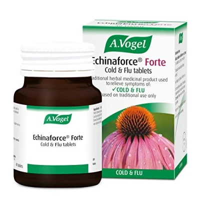Image of A.Vogel Echinaforce Forte Cold &amp; Flu Tablets High Strength 1200mg Our Highest Echinacea Tablet Relieve Symptoms of 40