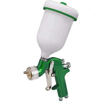 Image of Sealey Gravity Feed Spray Gun 1.7mm Set Up