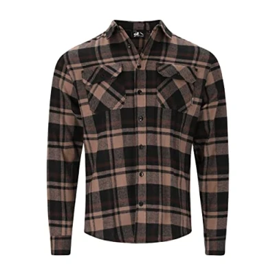 Image of WHISTLER Men&#039;s Flannel Shirt, Opaque, 5129 Java, 5XL