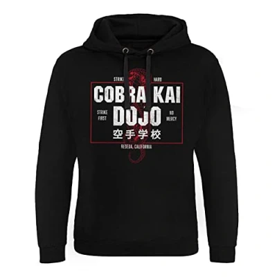 Image of Cobra Kai Officially Licensed Dojo Epic Hoodie (Black), Small