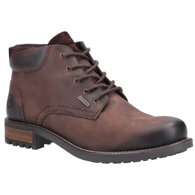 Image of Cotswold Mens Woodmancote Lace Up Work Boots Brown Leather Size UK 12