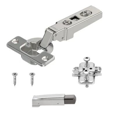 Image of Blum Clip Austria 70.255 71M2550 Standard Hinge with Corner Stop / Damper Mounting Plate