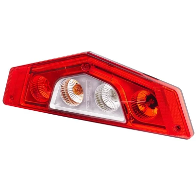 Image of CaralunaX Combination Rearlight HELLA 2VP 012 570 111 Left Crystal clear, red black with bulbs