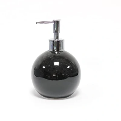 Image of Douceur d&#039;Intérieur SOAP Dispenser, Ceramic, Black, (0) 9.7 x 16 CM