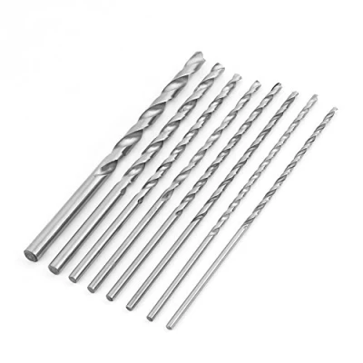 Image of 8PCS Extra Long HSS Twist Drill Bit Set High speed Steel Tools 4 10mm for Wood