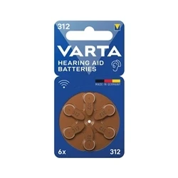 Image of VARTA HEARING AID BATTERIES 312 PK6