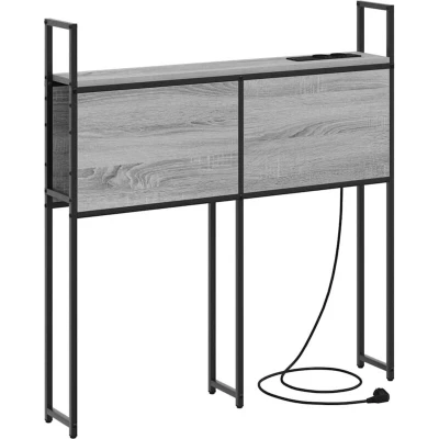 Image of Storage Headboard Grey sonoma 75 cm Engineered wood Vidaxl