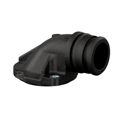 Image of 037121114, 37121114 Coolant Flange FEBI BILSTEIN 23404 Plastic VOLKSWAGEN: Passat B5 GP Estate, Golf 4, Bora Saloon, SEAT: Córdoba I Saloon