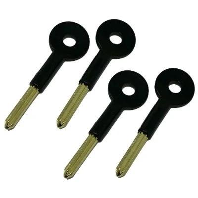 Image of fiXte Universal Brass Bolt Key Security Rack Door Star Lock for Doors and Windows 80mm Length 30mm (Pack of 4)