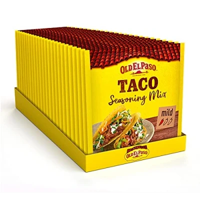 Image of Old El Paso Garlic &amp; Paprika Taco Seasoning Mix 25g (Pack of 24)