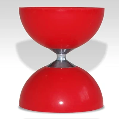 Image of Juggle Dream Little Top Diabolo Red + wooden handsticks (inc super smooth string)