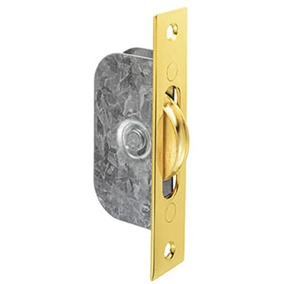 Image of Loops Sash Window Axle Pulley 42mm Brass Wheel 119 x 25mm Forend Polished Sliding Fitting Traditional Style Pull Lift Handle Fixture