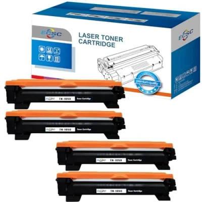 Image of ECSC Compatible Toner Cartridge Replacement for Brother DCP 1510 1512 1610W 1612W HL 1110 1112 1210W 1212W MFC 1810 1910 1910W TN1050 (Black, 4 Pack)