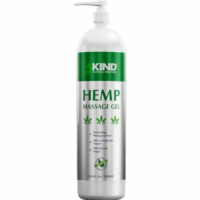 Image of 5kind Hemp Active Gel 1000ml High Strength Oil Formula Natural Massage for Back, Muscles, Feet, Knees, Neck &amp; Shoulders Muscle Rub Rich in Extracts