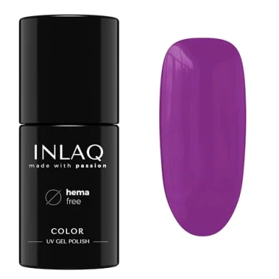 Image of INLAQ® Gel Nail Polish UV Pastel Shades Long Lasting Varnish in Different LED Colors Crazy Rainbow Collection Color Eminence 6 ml