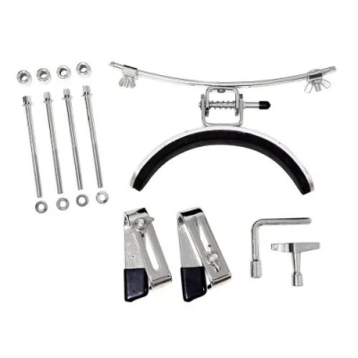 Image of GEWA 893083 Marching drum accessory Knee rest with extension for nearly all 13&quot; and 14&quot; snares, chrome
