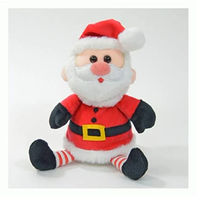Image of Kögler 75957 Labertier Santa Jingle Approximately 18 cm Talking Plush Toy with Playback Function Battery Operated