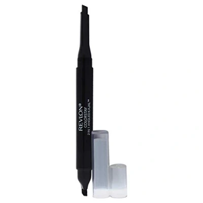 Image of Revlon ColorStay 2 in 1 Angled Kajal Eyeliner, Waterproof Eye Makeup with Smudge Brush for Smokey Eyes, Fig (102)