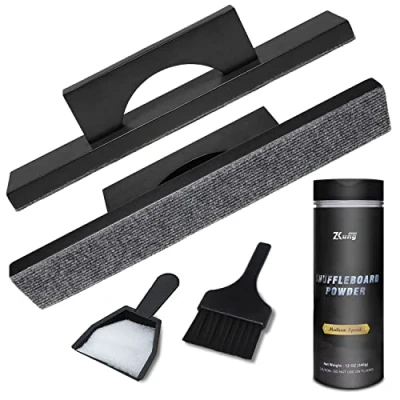Image of YDDS Shuffleboard Wax with Brush Set Sand Slow Speed, Table Brush, Mini Dustpan and for