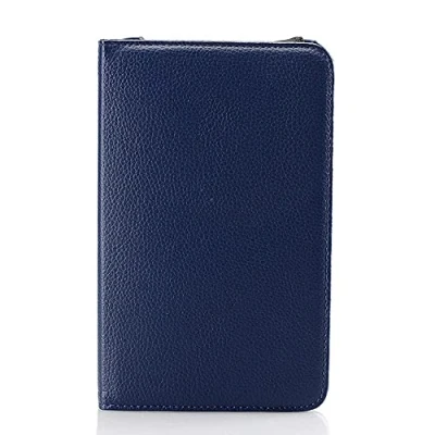 Image of TTYYNN Tablet caseFor Samsung Galaxy Tab 3 Lite 7&quot;SM T110 T111 E 7.0 &quot;SM T113 T116 Case 360 Rotating Flip Leather Cover,Dark Blue