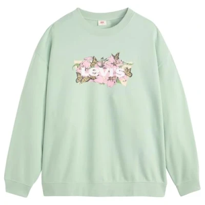 Image of Levi&#039;s Plus Everyday CREW Sweatshirt, Women&#039;s, Size: 18/20, Fill silt green