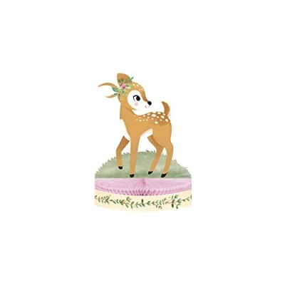 Image of Creative Converting PC350485 Deer Little One Honeycomb Centrepiece I 1 Pc