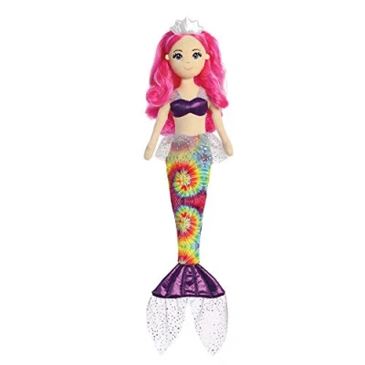 Image of Aurora, 33340,Tie Dye Sea Sparkles Melody 18In, Soft Toy, Pink