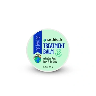 Image of Earthbath Treatment Palm for Dogs &amp; Cats Dog Balm Paws and Nose Dry Cracked Paw Relieves Dry, Itchy Skin Soothes Hot Spots Made with Nilotica Shea Butter, 58g