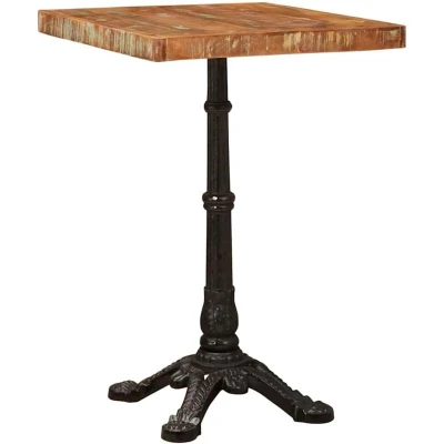 Image of vidaXL Bistro Table Brown 50 x 76 cm Solid reclaimed wood