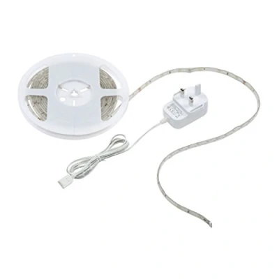 Image of Saxby Flexline 12W Daylight White 5 Meter Energy Efficient Indoor Kitchen Cabinet Flexible LED Tape Strip Light Kit