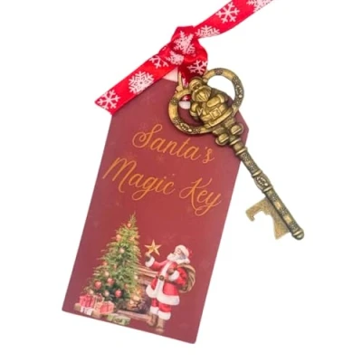 Image of Second Ave Santa Magic Key Father Christmas Xmas Eve Stocking Filler Novelty Idea Gift
