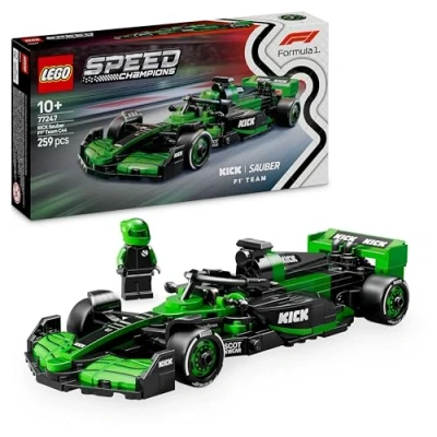 Image of LEGO Speed Champions KICK Sauber F1 Team C44 Race Car Toy with a Collectible Formula 1 Driver Minifigure Model Kits for 10+ Year Old Boys &amp; Girls or Adult Motorsport Fans 77247