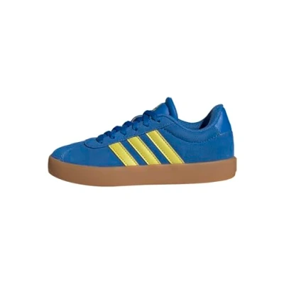 Image of adidas Unisex Kids VL Court 3.0 Shoes Kids, Bright Royal/Pure Sulfur/Gum, 4 UK
