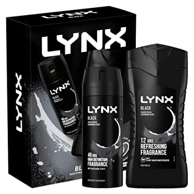 Image of Lynx Black Duo Gift Set With Body Spray and Wash Sold By Buy It Natural, 480 g