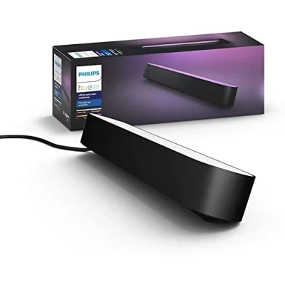 Image of Philips Hue Play White and Colour Ambiance Smart Light Bar Extension, Entertainment Lighting for TV Gaming (Works with Alexa, Google Assistant Apple HomeKit), Black