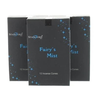 Image of 3 Packs of Stamford Black Range Incense Cones Fairys Mist