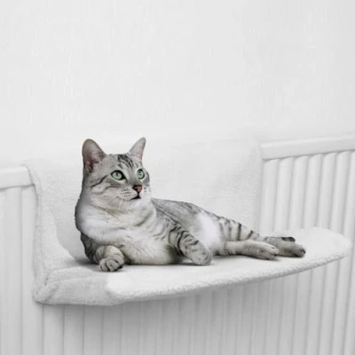 Image of FiNeWaY Cat And Dog Radiator Bed Warm Cosy Pet With A Strong Durable Metal Frame Comfortable Fleece Cover Ideal For Cats Even Small Dogs Or Puppies