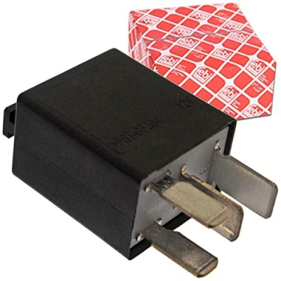 Image of 11129685 Indicator Relay FEBI BILSTEIN 40910 12V Electric 22A black VAUXHALL: Zafira Mk2, Astra Mk6