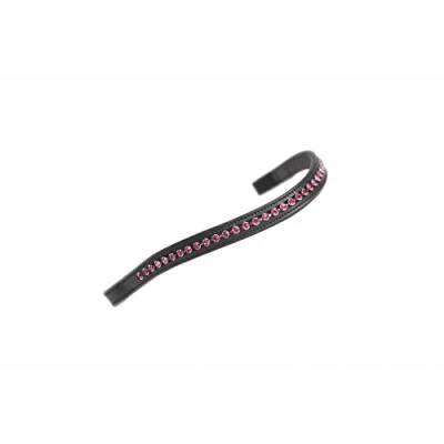 Image of Shires Aviemore Large Diamante Browband Havana/Gold Cob